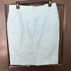 J. Crew Sky Blue Pencil Skirt